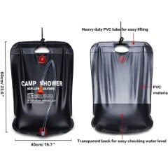 20 Litre Solar Isıtıcılı Kamp Duş Torbası