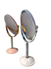 Yuvarlak Çift Taraflı Makyaj Aynası