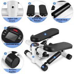 Direnç Lastikli Mini Stepper Egzersiz Aleti