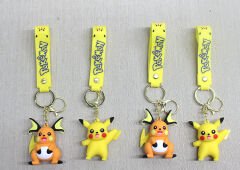 Pikachu Raichu Silikon Anahtarlık