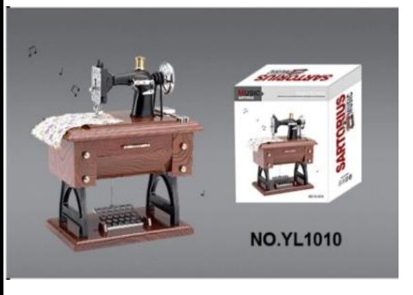 Dikiş Makinesi Tasarımlı Müzik Kutusu