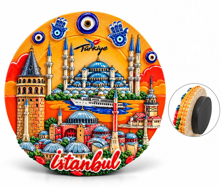 İstanbul Temalı Polyester Magnet Alk5861