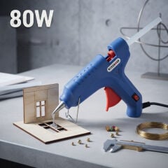 80W Sıcak Silikon Tabancası - Elektrikli - 11 mm Mum Silikon Uyumlu