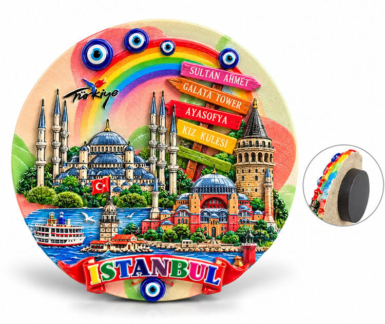 İstanbul Temalı Polyester Magnet Alk5862