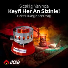 Yuvarlak Galvaniz Elektrikli Nargile Köz Ocağı