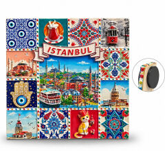 İstanbul Temalı Polyester Magnet Alk5867
