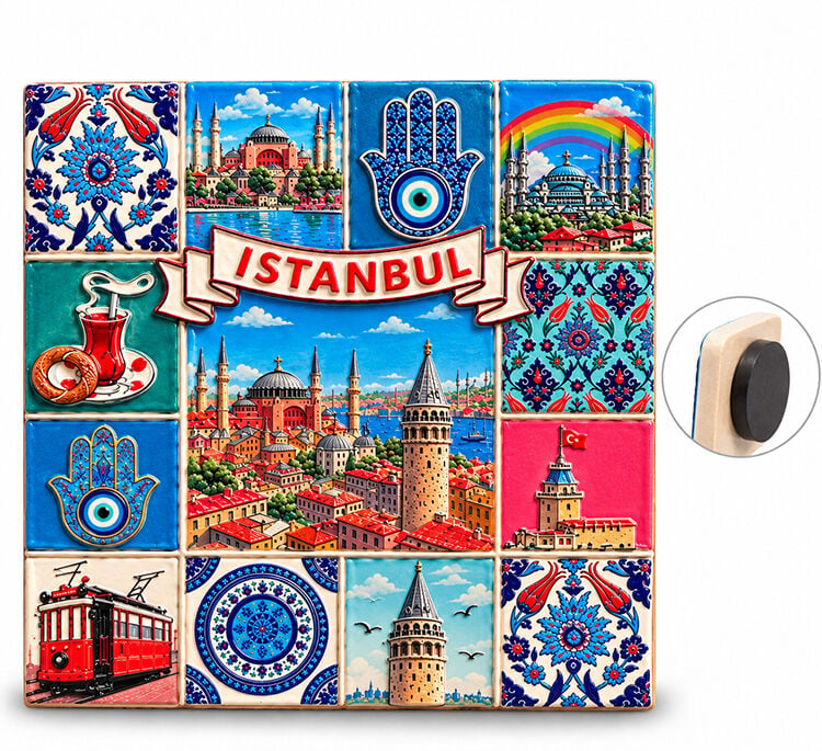 İstanbul Temalı Polyester Magnet Alk5868