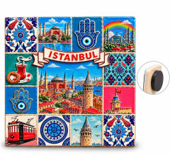 İstanbul Temalı Polyester Magnet Alk5868
