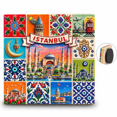 İstanbul Temalı Polyester Magnet Alk5869