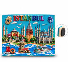 İstanbul Temalı Polyester Magnet Alk5874