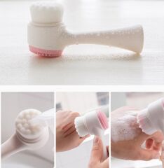 Çift Taraflı 3D Yumuşak Yüz Bakım Fırçası