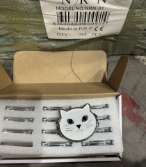 Kedi Desenli Makyaj Aynası 12 Adet