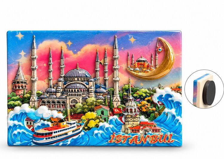 İstanbul Temalı Polyester Magnet Alk5877