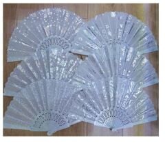 Yelpaze Beyaz Renk 12 Adet