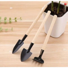 Mini Ahşap Hobi Bahçe Seti 3 Adet