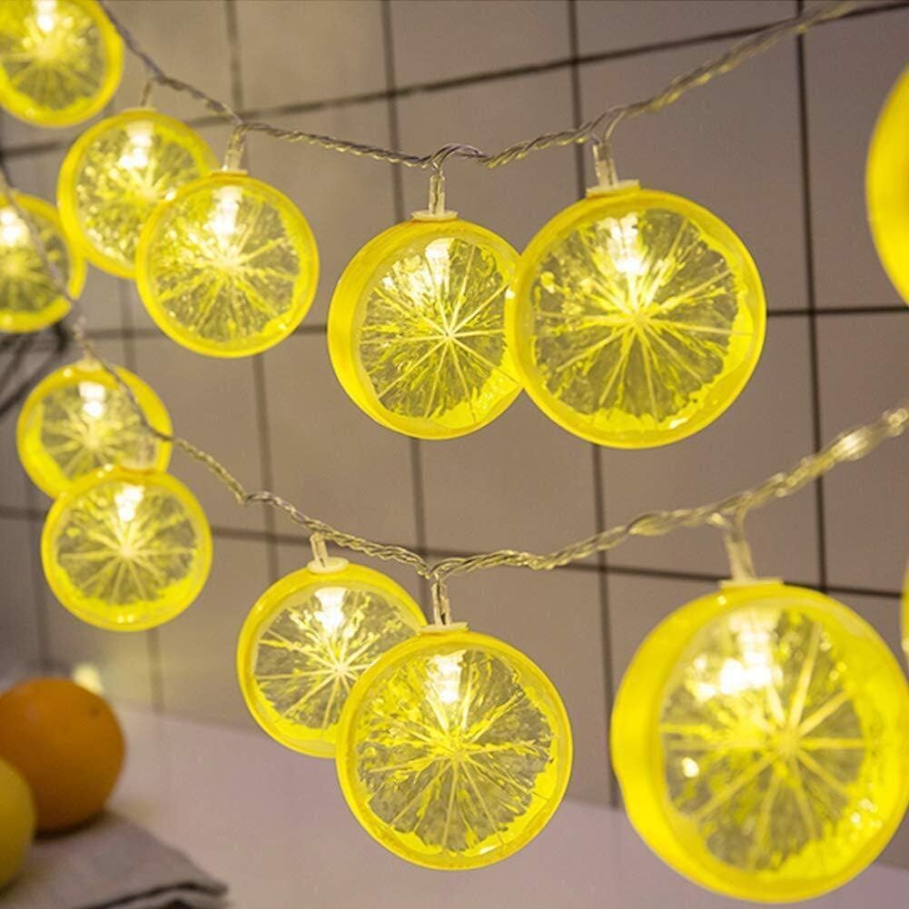 2 Metre 10 Led Pilli 2 Kademeli Limon Led Işık