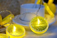 2 Metre 10 Led Pilli 2 Kademeli Limon Led Işık