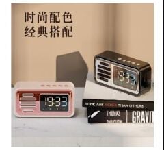 Dijital Radyolu Bluetoothlu Alarmlı Masa Saati