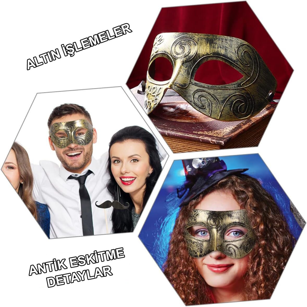 Antik Tarz Balo Maskesi