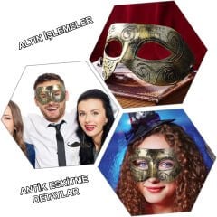 Antik Tarz Balo Maskesi