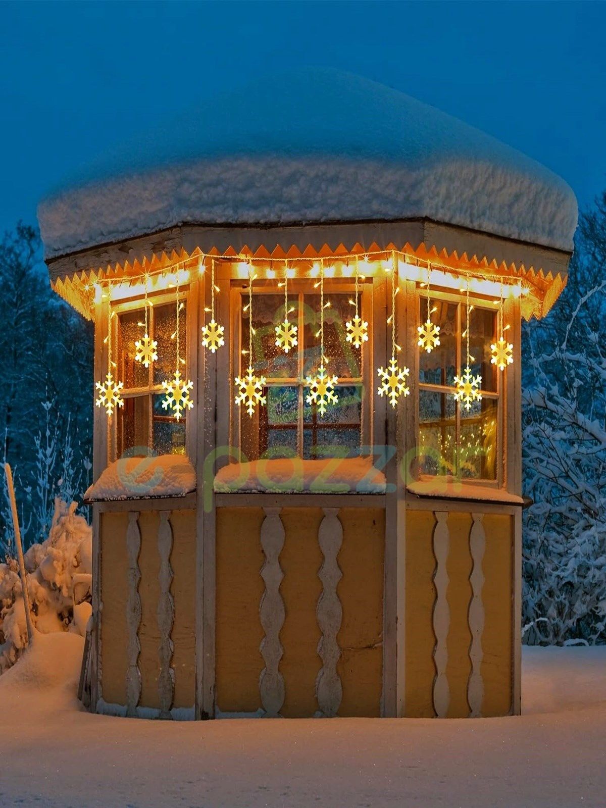 3m 12 Saçaklı 12 Kar Tanesi 8 Fonksiyonlu