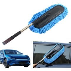 Teleskopik Mikrofiber Araç Yıkama Fırçası
