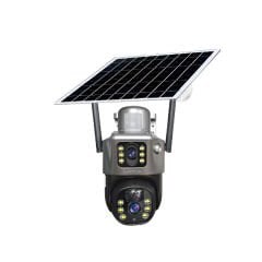 3 MP + 3 MP Çift Lens Solar TF Kart Girişli 4G Kamera
