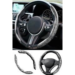 Ahşap Tasarımlı Direksiyon Simidi Koruma Kılıfı 2 li