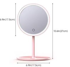 Led Işıklı Dokunmatik Makyaj Aynası 3 Kademeli Işık Ayarlı