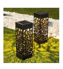 Dekoratif Solar Güneş Enerjili Bahçe Aydınlatması Yürüyüş Yolu Seti (6 Adet)