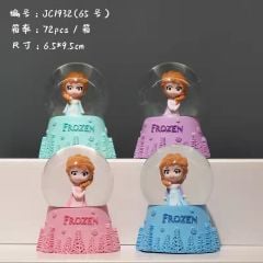 Frozen Temalı Işıklı Küçük Boy Kar Küresi 12 Adet