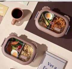 Bölmeli Paslanmaz Çelik Yemek Kutusu