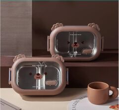 Bölmeli Paslanmaz Çelik Yemek Kutusu