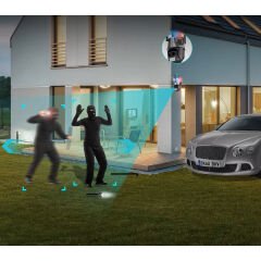 Çakarlı Çift Lensli Dış Mekan Güvenlik Kamerası