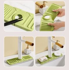 Mutfak Banyo Lavabo Kenarı Silikon Mat Gri