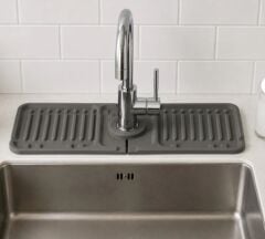 Mutfak Banyo Lavabo Kenarı Silikon Mat Gri