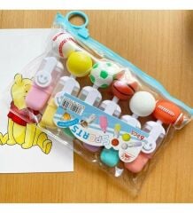 Spor Topları Şeklinde Keçeli Kalem Set 24 Set