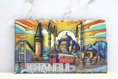 Ahşap İstanbul Temalı Magnet - Model 7