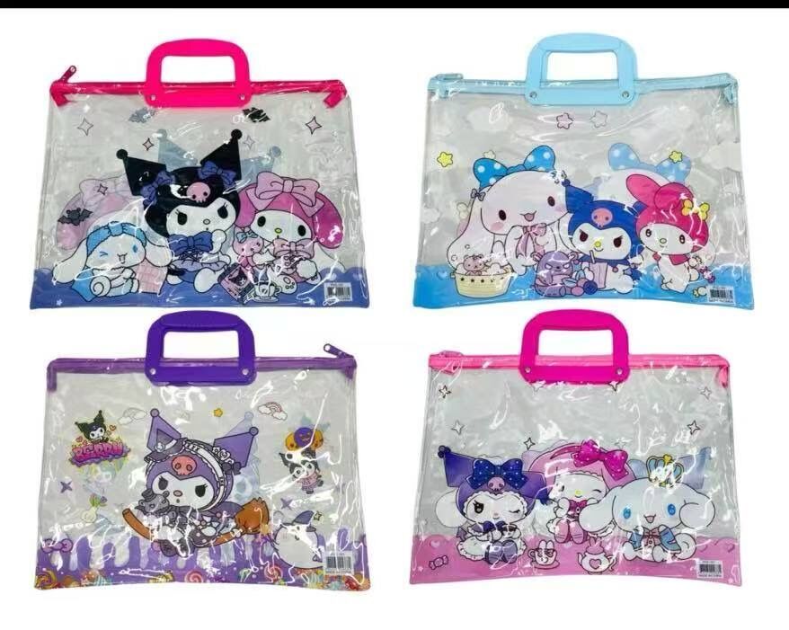 Karakterli Şeffaf Çanta Çiftli