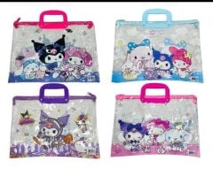 Karakterli Şeffaf Çanta Çiftli