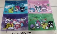 Sıcak Sanrio A4 dosya tutucu Hello Kitty Kawaii karikatür öğrenci saklama çantası 12 adet fiyat