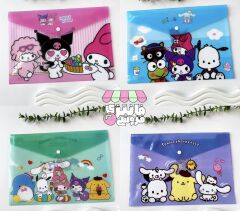 Sıcak Sanrio A4 dosya tutucu Hello Kitty Kawaii karikatür öğrenci saklama çantası 12 adet fiyat