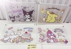 Kuromi Karakterli A 4 Şeffaf Çanta 12 Adet