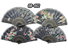 Plastik Kumaş Yelpaze 12'li Karışık OB-052