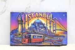 Ahşap İstanbul Temalı Magnet - Model 13