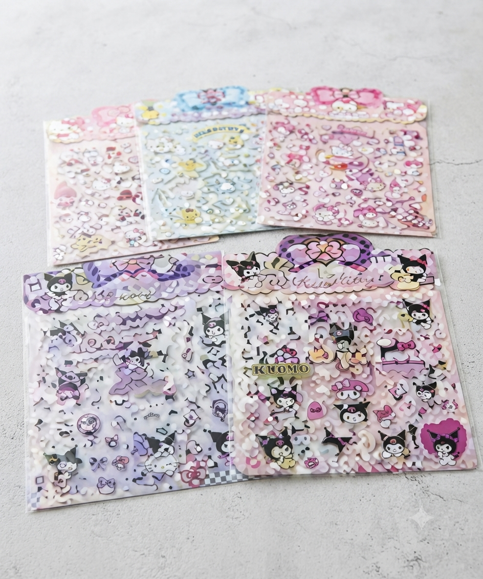 Karakter Sticker 10 adet