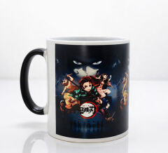 Porselen Renk Değiştiren Demon Slayer Kupa Bardak AAlk383