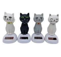 Güneş Enerjili Solar Sallanan Kedi