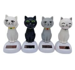 Güneş Enerjili Solar Sallanan Kedi
