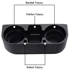 Oto Koltuk Yanı Bardak Tutucu Organizer